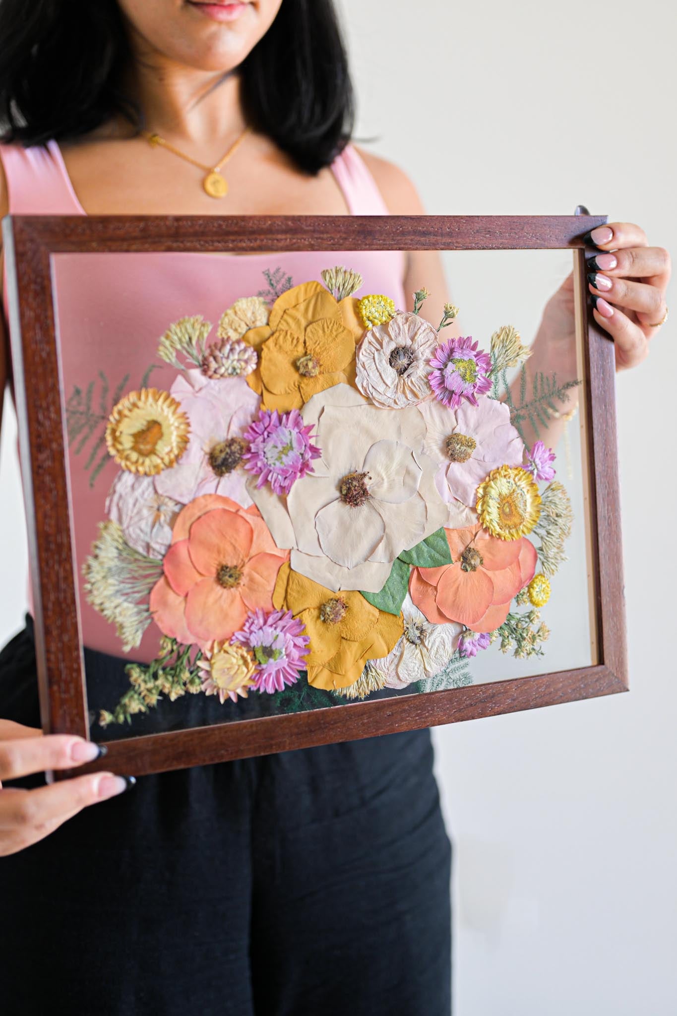 flower preservation in frame